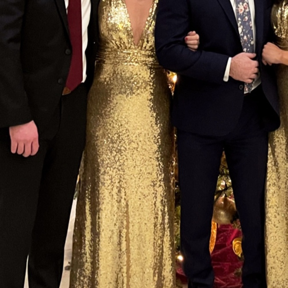 Revelry Dylan Gold Sequin Dress